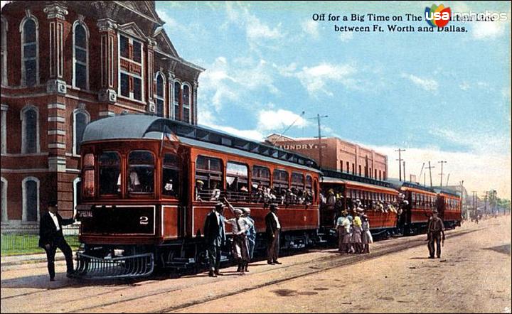 Interurban Cars & Jail on Belknap