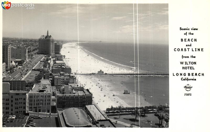 Scenic View of the Beach and Coastline from the Wilton Hotel