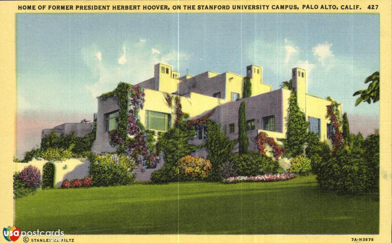 Home of Former President Herbert Hoovert, on the Stanford University Campus