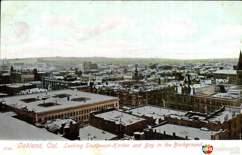 Looking Southwest - Harbor and Bay in the Background