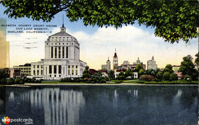 Alameda County Court House and Lake Merritt