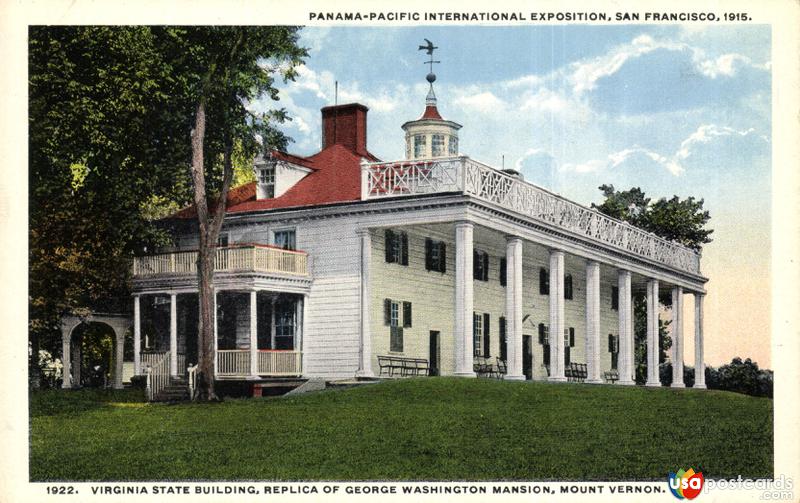 Virginia State Building, Replica of George Washington Mansion, Mount Vernon