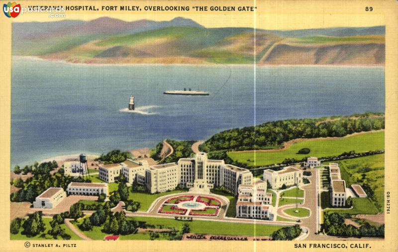 Veterans´ Hospital, Fort Miley, overlooking The Golden Gate