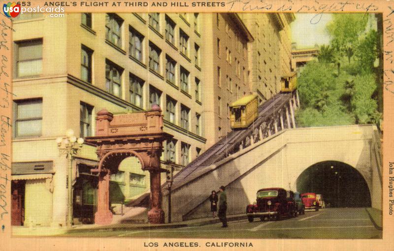 Angel´s Flight at Third and Hill Street