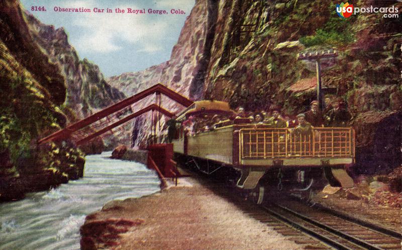 Pictures of Royal Gorge, Colorado, United States: Observation Car in the Royal Gorge