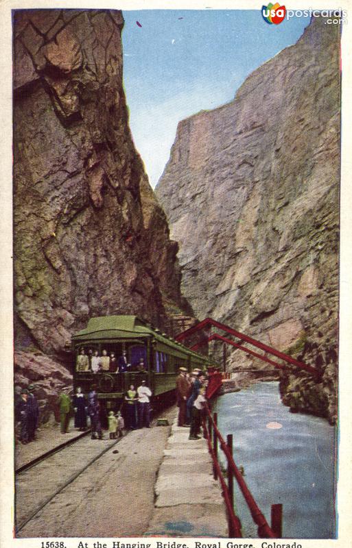 Pictures of Royal Gorge, Colorado, United States: At the Hanging Bridge. Royal Gorge