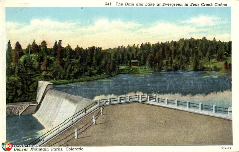 Pictures of Denver, Colorado, United States: The Dam and Lake at Evergreen in Bear Creek Cañon