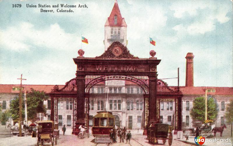 Pictures of Denver, Colorado, United States: Union Station and Welcome Arch