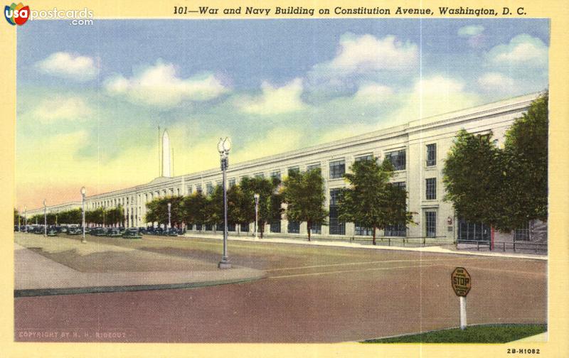 War and Navy Building on Constitution Avenue