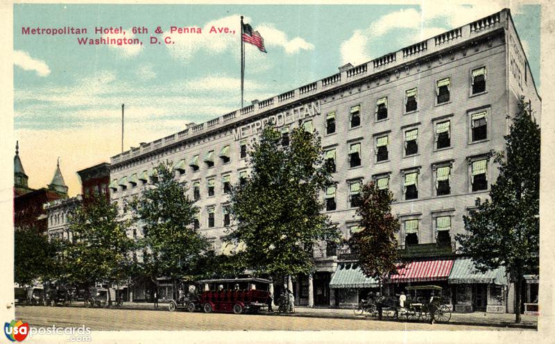 Metropolitan Hotel, 6th & Penna Ave.