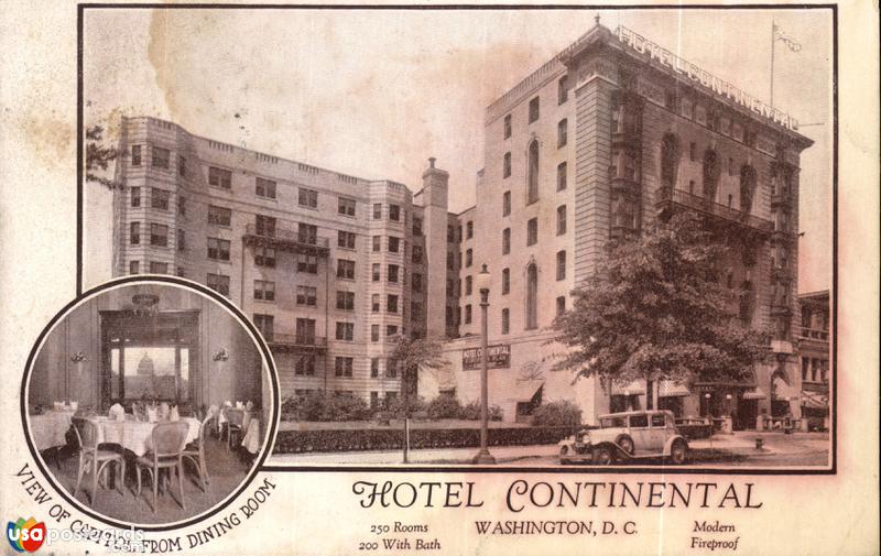 Hotel Continental. 250 rooms, 200 with Bath / Modern Fireproof