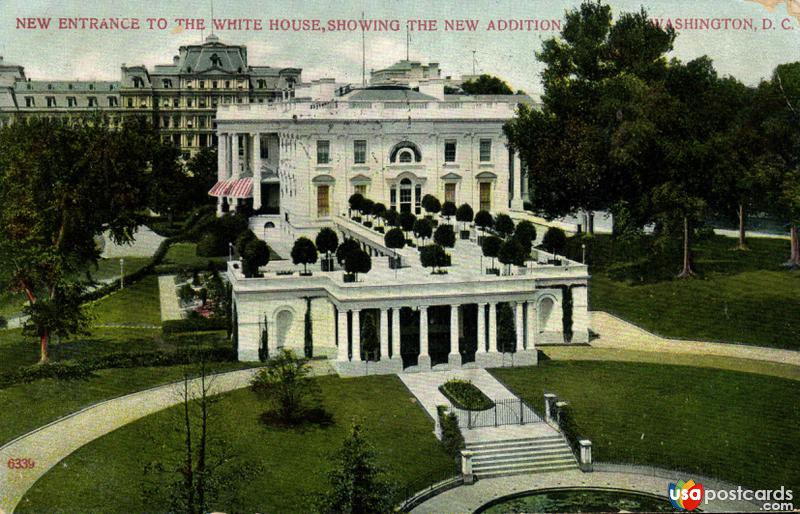 New Entrance to the White House, showing the new addition