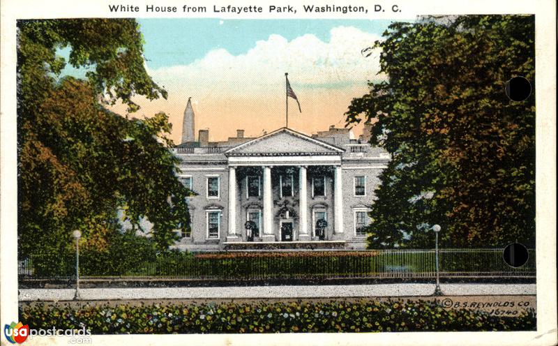 White House from Lafayette Park