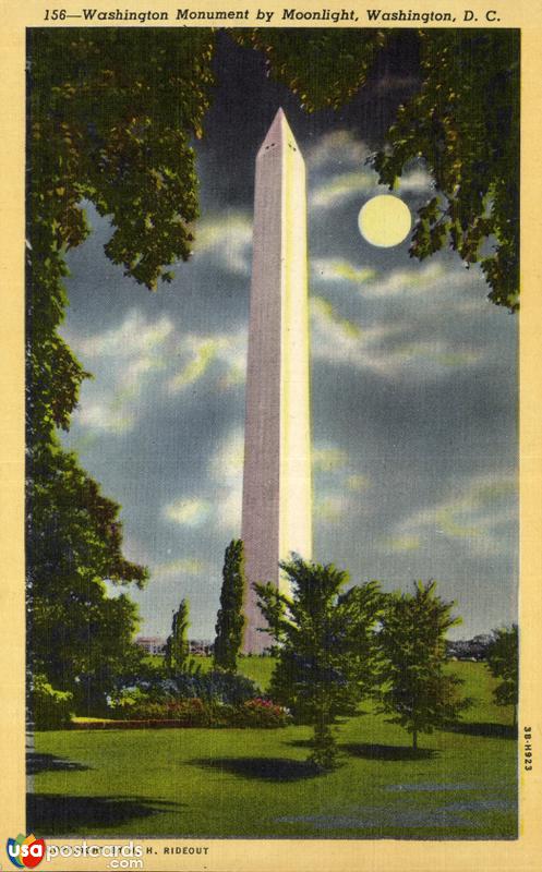 Washington Monument by Moonlight