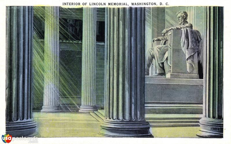 Interior of Lincoln Memorial