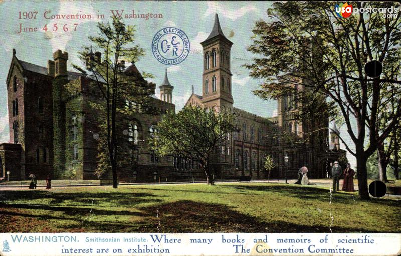 1907 Convention in Washington June 4 5 6 7. Smithsonian Institute