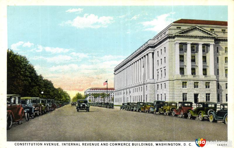 Constitution Avenue, Internal Revenue and Commerce Buildings