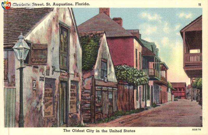 Old Charlotte Street, St. / The Oldest City in the United States