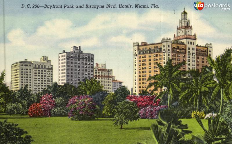 Bayfront Park and Biscayne Blvd. Hotels