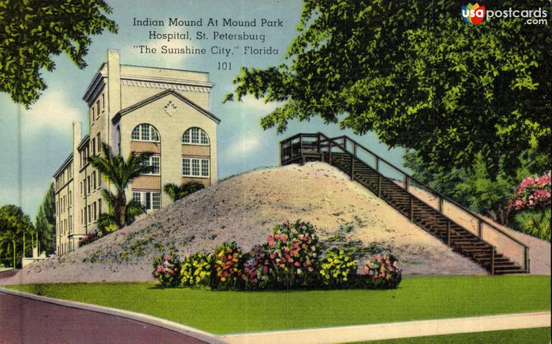 Indian Mound at Mound Park Hospital