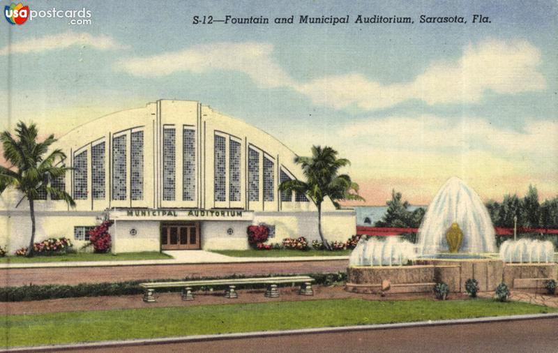 Fountain and Municipal Auditorium