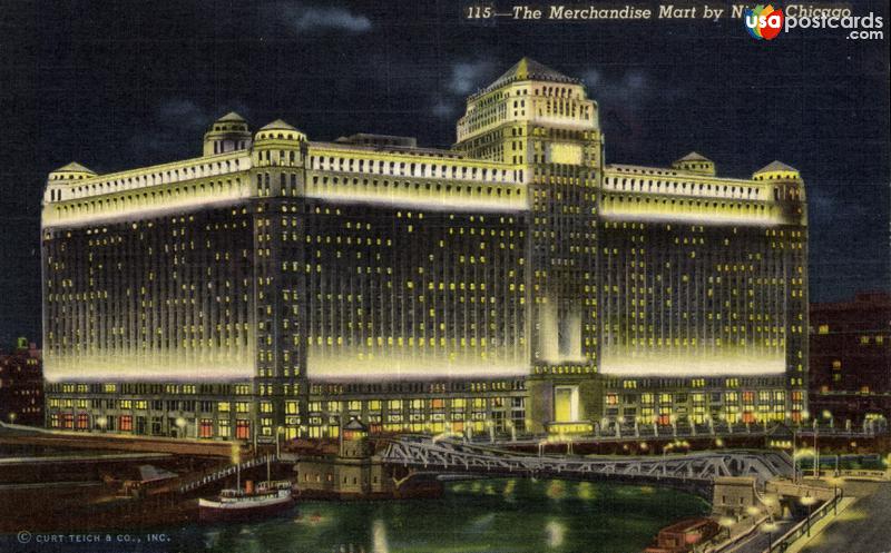 The Merchandise Mart by Night