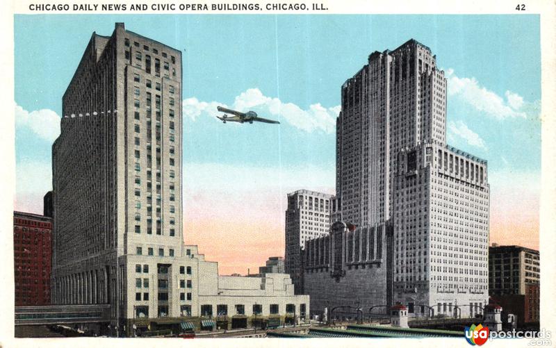 Chicago Daily News and Civic Opera Buildings