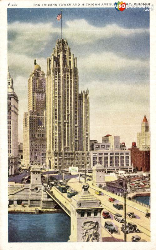 The Tribute Tower and Michigan Avenue Bridge