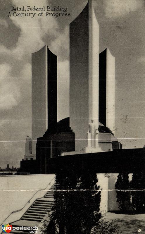 Detail, Federal Building. A Century of Progress