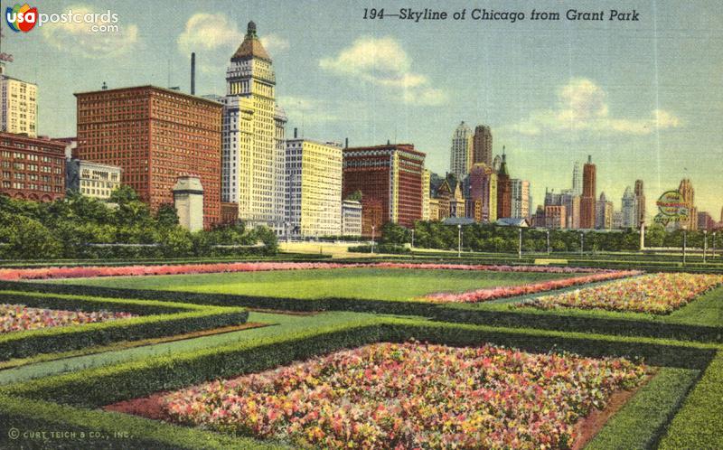 Skyline of Chicago from Grant Park