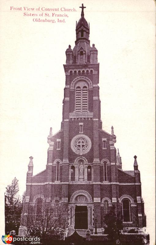 Front View of Convent Church. Sisters of St. Francis