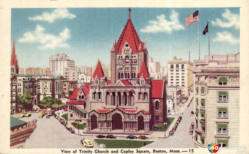 View of Trinity Church and Copley Square