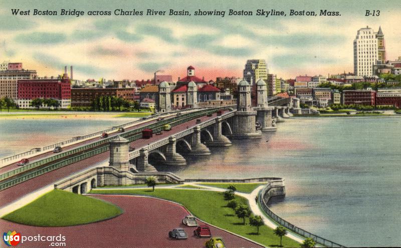 West Boston Bridge across Charles River Basin