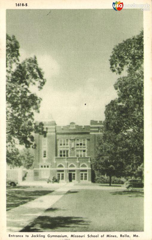 Entrance to Jackling Gymnasium, Missouri School of Mines