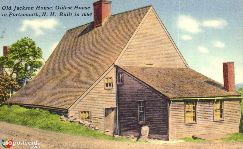 Old Jackson House, Oldest House in Portsmouth. Built in 1664