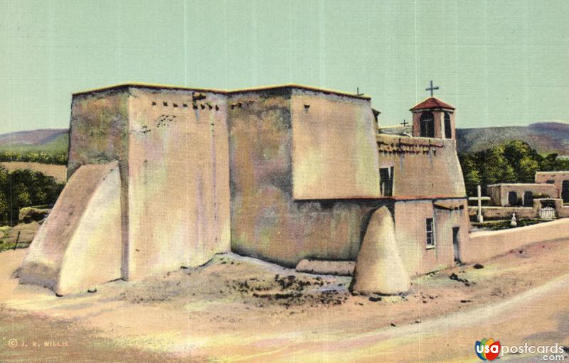 Vintage postcards of Taos