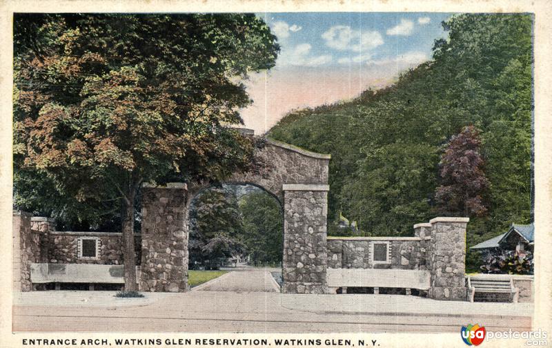 Pictures of Watkins Glen, New York, United States: Entrance Arch, Watkins Glen Reservation