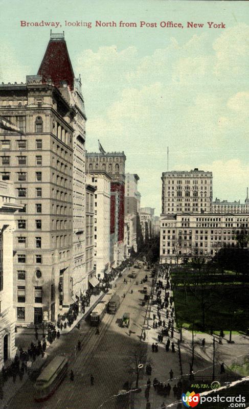 Broadway, looking North from Post Office