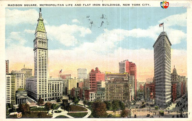 Madison Square, Metropolitan Life and Flat Iron Building