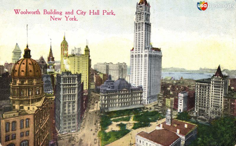 Woolworth Building and City Hall Park