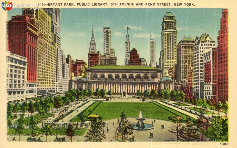 Bryant Park, Public Library