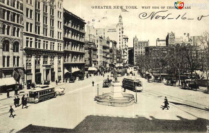 Greater New York, West Side of Union Square