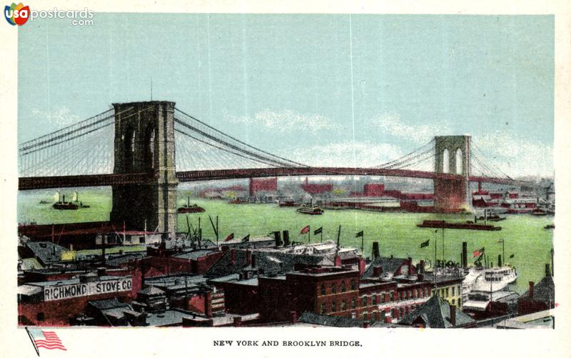 New York and Brooklyn Bridge