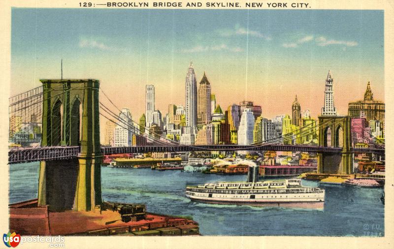 Brooklyn Bridge and Skyline