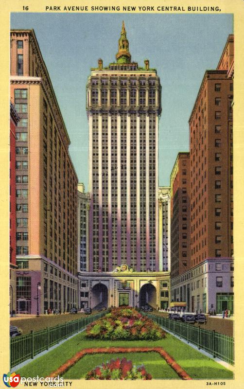 Park Avenue Showing New York Central Building