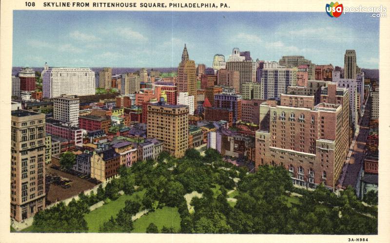 Skyline From Rittenhouse Square