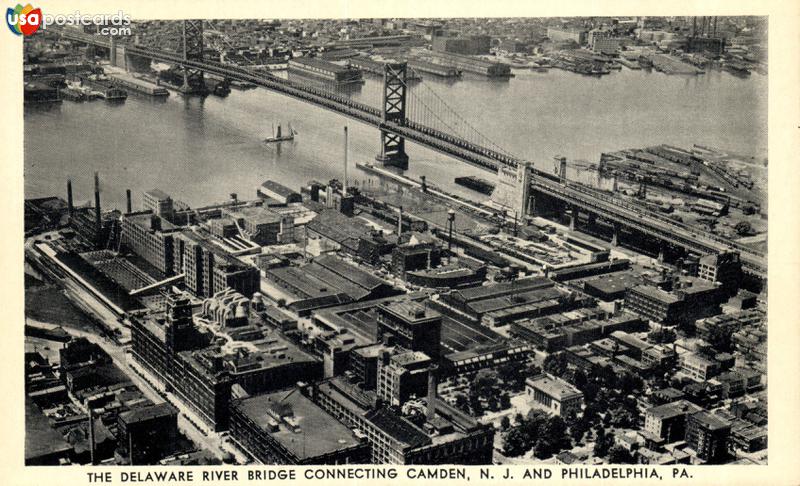 The Delaware River Bridge Connecting Camden