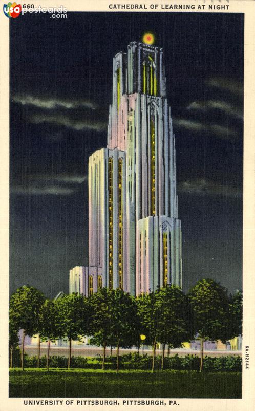 Cathedral of Learning at Night, University of Pittsburgh