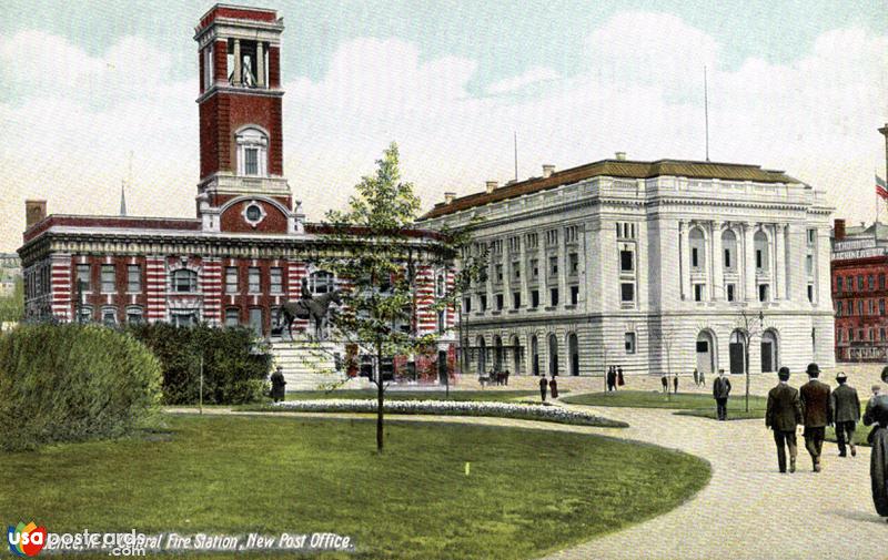 Providence, R. I. Central Fire Station, New Post Office