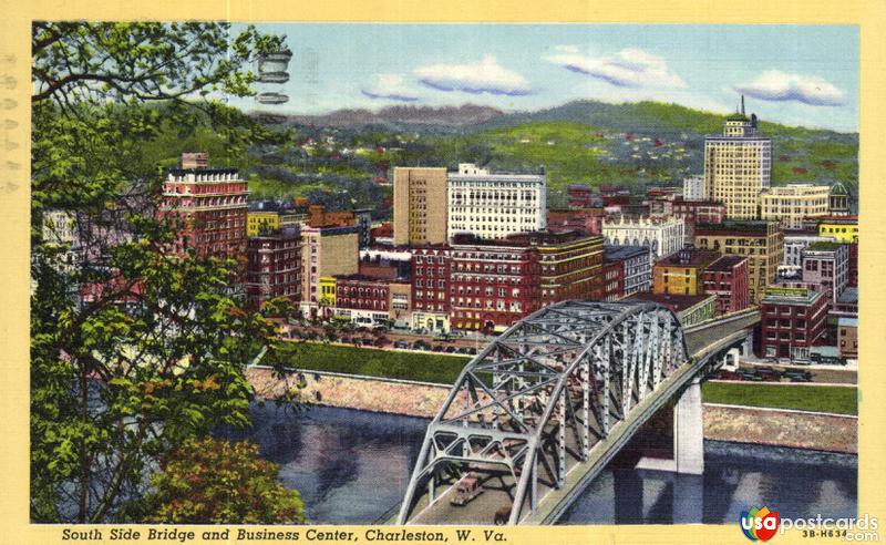 Pictures of Charleston, West Virginia, United States: South Side Bridge and Business Center